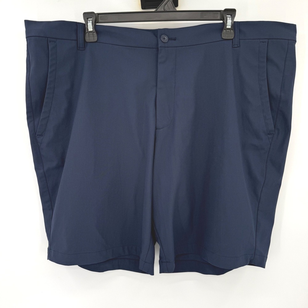 Straight Down Golf Shorts Men 40 Navy Blue Performance Technical Active
